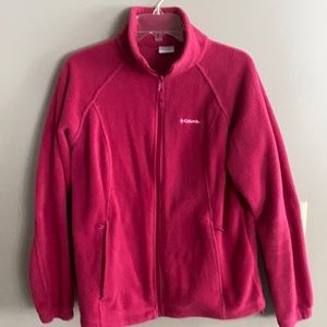 Fuscia Columbia Full Zip Fleece